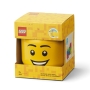 LEGO Opbergbox Hoofd S Happy Boy LEGO Opbergbox Hoofd S Happy Boy